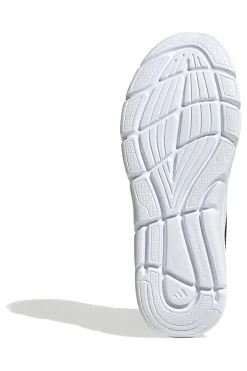 Leichte schwarze Mesh-Sneakers mit elastischen Schnürsenkeln Adidas Cloudfoam Flex