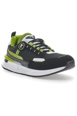 Leone 127 Sneakers in Schwarz und Grün