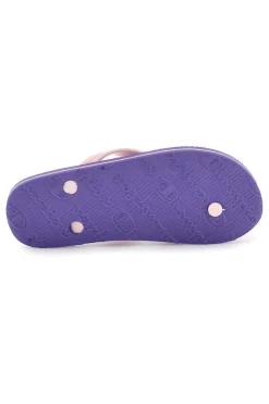 Lila Flip-Flops mit rosa Riemen Champion Big classic evo ii