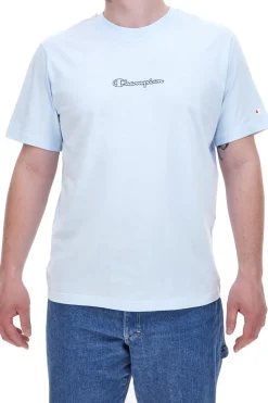 Maglia a Maniche Corte Azzurra Con Stampa nel Retro Champion 22077