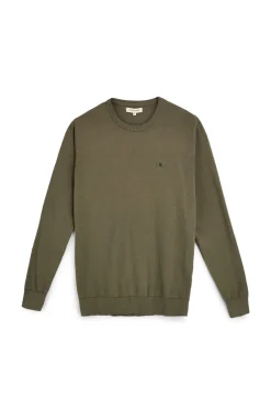 Maglia verde a maniche lunghe girocollo Sevenoaks Nby01