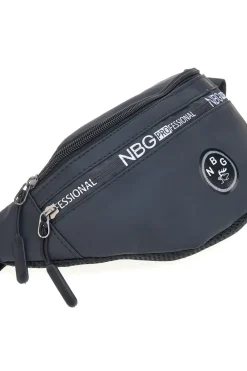 Marsupio nero con tasche zip Indigeno metropolitano 8159-A