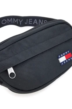 Marsupio nero in tessuto con logo Tommy Jeans Daily Bumbag
