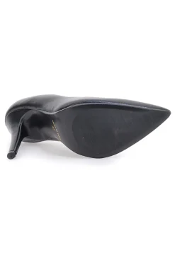 Mattschwarze Pumps, Absatz 11 cm, hergestellt in Italien, Pittarello Love 3478