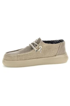 Mocassini beige con lacci U.s. golf club S2694US4636