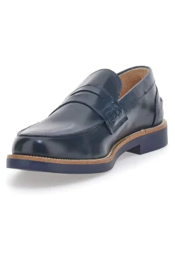 Mocassini Blu con Bocca di Leone PITTARELLO 8027