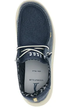 Mocassini blu con lacci U.s. golf club S2694US4636