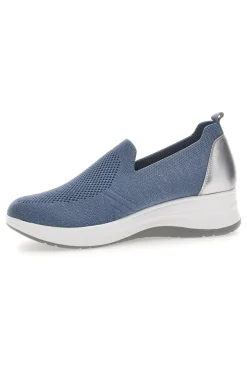 Mocassini Blu con Tomaia in Mesh e Platform INBLU 41 IC