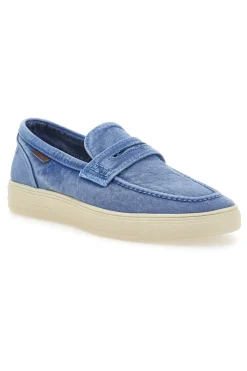 Mocassini Blu con tomaia in tela WRANGLER 20251034