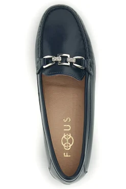 Mocassini blu in vera pelle Pittarello Focus 8135