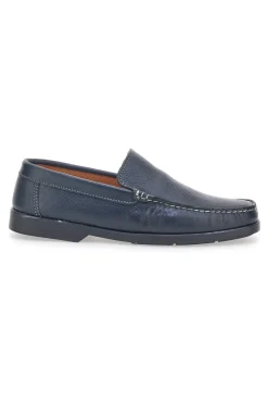Mocassini Blu Vera Pelle Longford 101