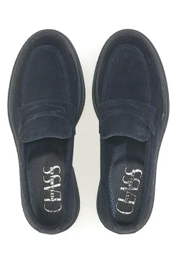Mocassini Blu Vera Pelle Made In Italy PITTARELLO Class 2004