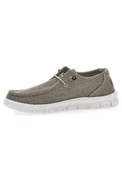 Mocassini color cemento in tessuto con lacci Max dillan MELIS CVS