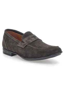 Mocassini marroni in suede Made in Italy Pittarello 070