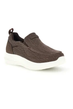 Mocassini marroni in tessuto leggero Jerpoint PK6130A