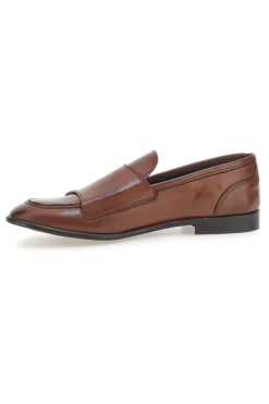 Mocassini Marroni In Vera Pelle Made In Italy Pittarello 2371