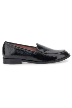Mocassini neri effetto vernice slip-on Pittarello glam 3659