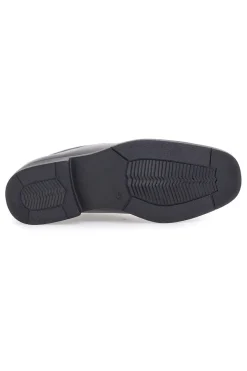 Mocassini neri eleganti slip on in pelle Claremorris 02CROSS