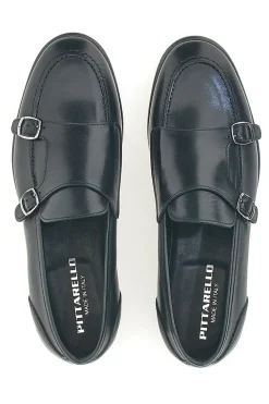 Mocassini Neri In Vera Pelle Made In Italy Pittarello 2371