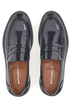 Mocassini Neri in Vera Pelle Pittarello 3252