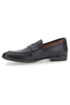 Mocassini neri in vera pelle Pittarello 070