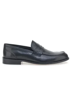 Mocassini Neri In Vera Pelle Made In Italy Pittarello 77109