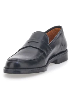 Mocassini Neri Vera Pelle Longford 711