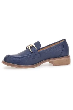 Mocassino Blu con Catenella Oro Le Havre Paris 1134
