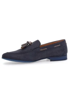Mocassino Blu In Vera Pelle Made In Italy da Uomo Sevenoaks 195