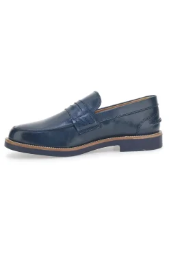 Mocassino Blu Made In Italy In Vera Pelle Pittarello 8027