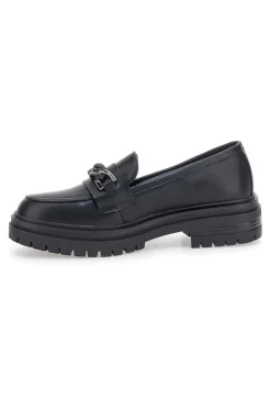 Mocassino Nero con Catena CAFE' COST 9Y7298
