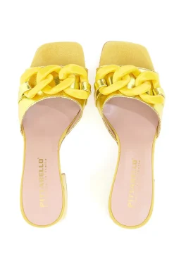Mules Chic Pittarello 0148 Giallo Metallizzato