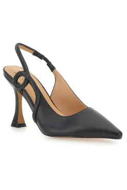 Nerecon Slingback-Pumps mit spitzer Spitze und Riemen mit Strasssteinen Mon Dieu 8820H118