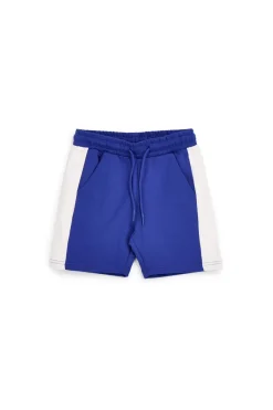 Pantaloncini blu con inserti bianchi Pitt kids PT-B-SH-9020