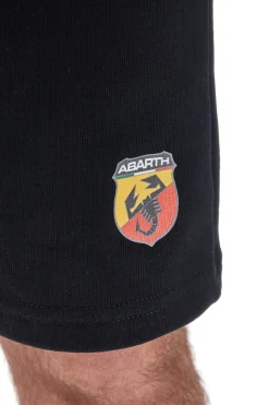 Pantaloncini Neri in Cotone con Coulisse ABARTH AH24SS005