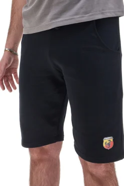 Pantaloncini Neri in Cotone con Coulisse ABARTH AH24SS005