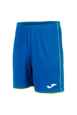 Pantaloncino Azzurro con Bordo Giallo da Calcio JOMA LIGA