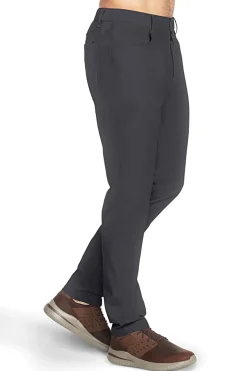 Pantaloni antracite a 5 tasche con zip Skechers PT108