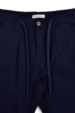 Pantaloni blu con coulisse e tasche Sevenoaks NBY008