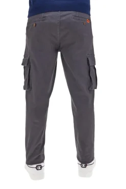 Pantaloni cargo grigi regular fit con tasconi No limits MAPW001W24