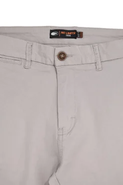 Pantaloni grigio chiaro in cotone No limits MAPW003S24