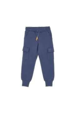 Pantaloni in Tuta Blu con Tasche Laterali PITT KIDS 6016