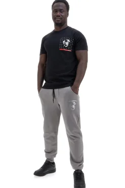 Pantaloni jogger grigi con logo stampato Abarth AH025PA