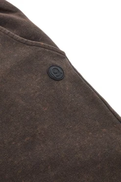 Pantaloni jogger marrone effetto vintage interno caldo felpato Boardman PT-M-P-8053