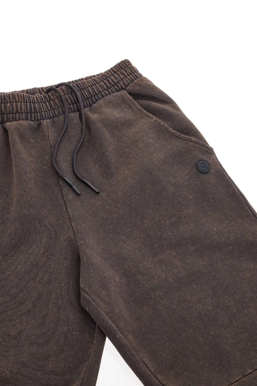 Pantaloni jogger marrone effetto vintage interno caldo felpato Boardman PT-M-P-8053