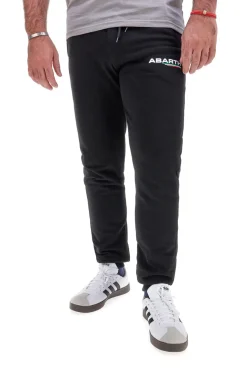 Pantaloni jogger neri in cotone con logo Abarth AH002PA