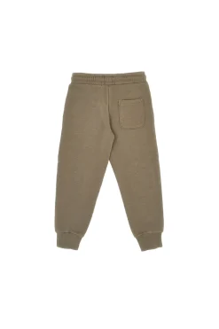 Pantaloni jogger verde militare con rinforzi ricamati Pitt Kids PT-KP-8004