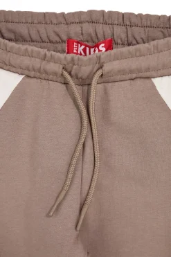 Pantaloni marroni con banda laterale Pitt kids PT-B-P-9018
