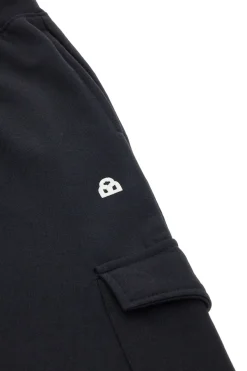 Pantaloni neri cargo interno felpato Boardman NBY821