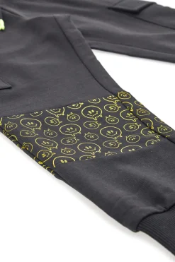 Pantaloni Neri Con Smile Pitt Kids PT-K-P-7020
